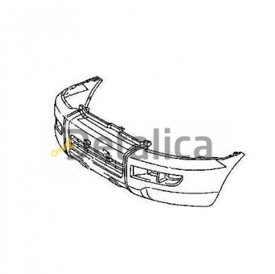 Бампер передний без расширителя для тойота лэнд крузер прадо 120