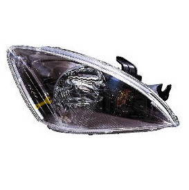 Фара правая для Митсубиси Лансер 9 чёрная без корректора