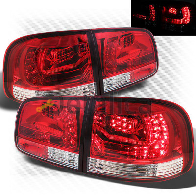 Фонарь задний внешний левый+правый комплект тюнинг с диод красно-тонированный для Фольксваген Туарег от 2003-2009 (Sonar)