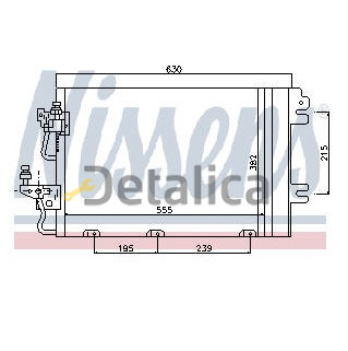 Радиатор кондиционера для Опель Астра H Nissens Дания