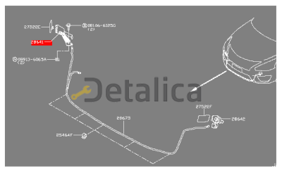 Форсунка омывателя фары правая для Ниссан Теана L33 Китай