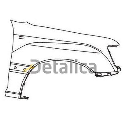 Крыло переднее правое оригинал для тойота лэнд крузер 100 от 1998