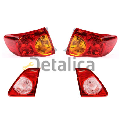 Фонарь задний внешний левый+правый комплект седан 4 шт для тойота королла от 2006