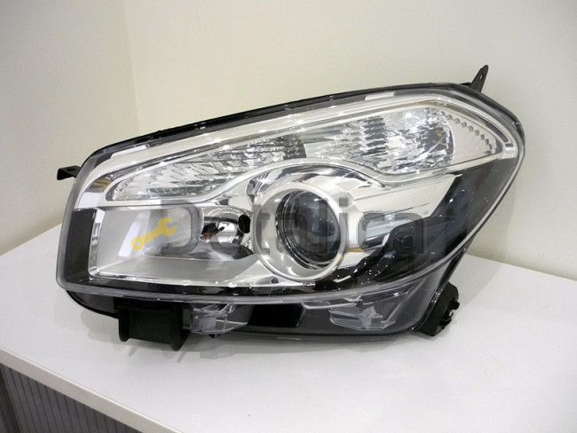 Фара левая линзованная для Ниссан Кашкай J10 рестайлинг ксенон