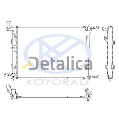 Радиатор охлаждения МТ для Хендай I30 от 2007 (KOYO)