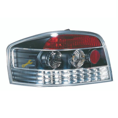 Фонари задние 3х дв тюнинг-комплект внутри хром-черные для Ауди А3 от 2004 (Sonar)