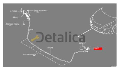 Форсунка омывателя фары левая для Ниссан Теана L33 Китай