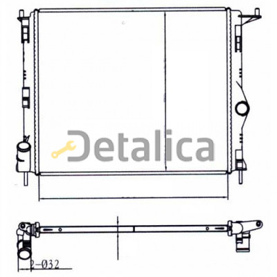 Радиатор охлаждения для Ниссан Альмера G15 Termal для машин без кондиционера