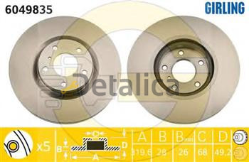 Диски тормозные передние для Ниссан Мурано Z51
