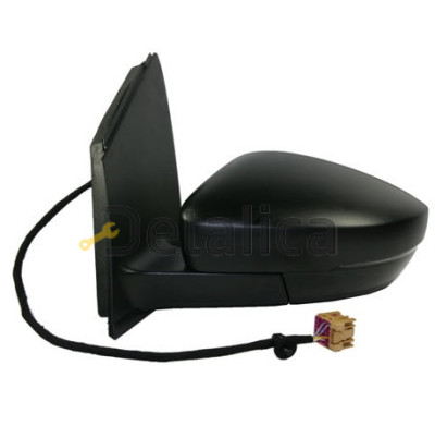 Зеркало левое электрическое с подогревом указатель поворота aspherical для Фольксваген Поло 5 от 2010 (Тайвань)