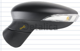 Зеркало Форд Fiesta МК6 левое электр, подогрев, указат.поворота (aspherical) (Тайвань)