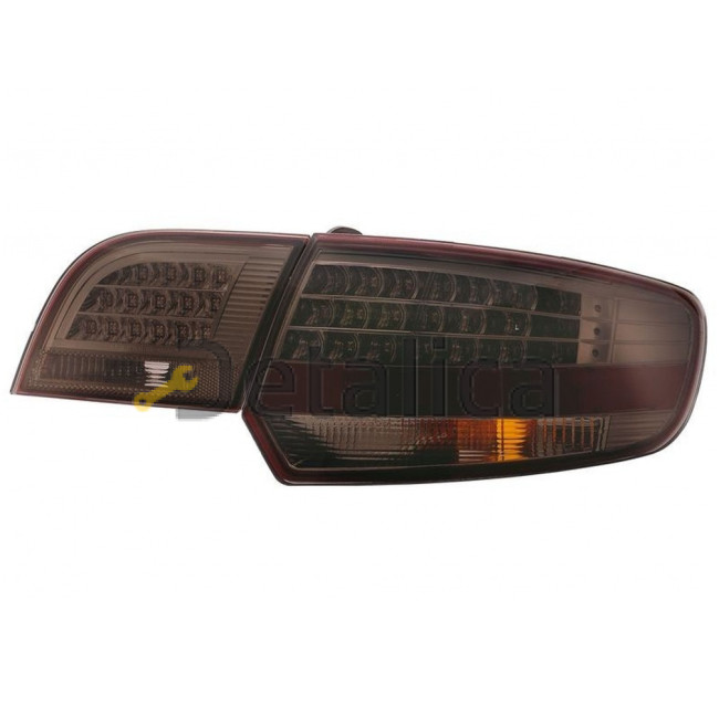 Фонари задние тюнинг (комплект 4 шт) 5 дв Sportback диоды тонированные внутри хром для Ауди А3 2004-2008 (Eagle Eyes)