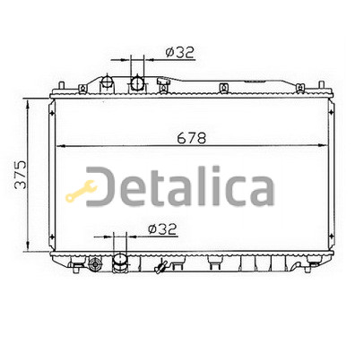 Радиатор охлаждения для Хонда Цивик Седан 8 от 2006 МТ Китай