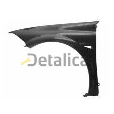 Крыло переднее левое пластик черный для Рено Меган от 2003