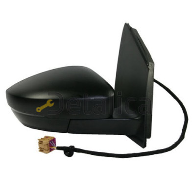 Зеркало правое электрическое с подогревом указатель поворота aspherical для Фольксваген Поло 5 от 2010 (Тайвань)