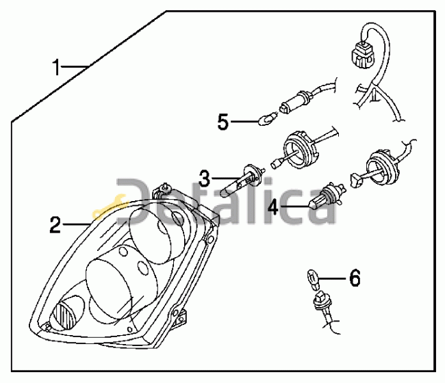 Фара левая для Инфинити G35