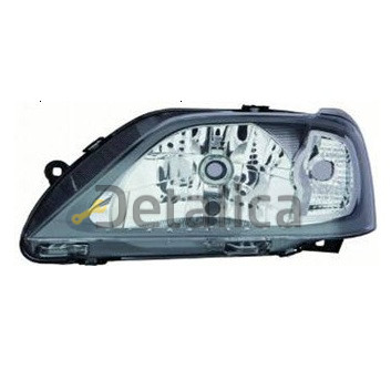 Фара левая внутри хром серый  для рено логан от 2008-2009