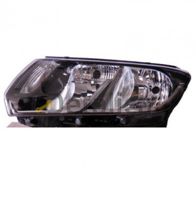 Фара левая под корректор внутри черная для Рено Логан , Рено Сандеро от 2014