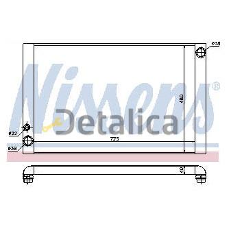 Радиатор охлаждения для Ауди А8 Д2 Д3 Д4 от 2003 (Nissens)