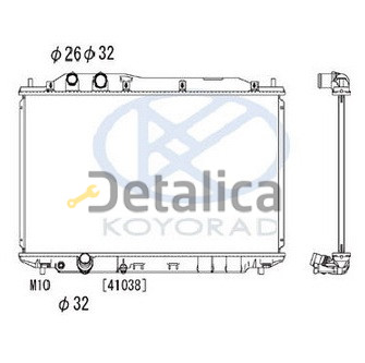 Радиатор охлаждения для Honda Civic 8 4d от 2006 МТ Koyo Япония