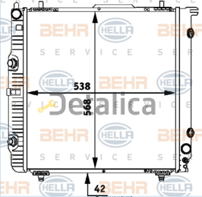 Радиатор охлаждения для Мерседес W463 Gelandewagen Hella Германия