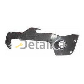 Бампер передний с отверстием под расширитель черный для митсубиси L200 2005-2009