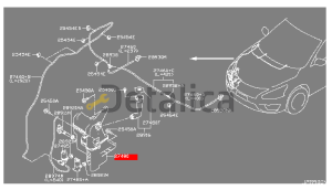 Бачок омывателя для Ниссан Теана L33 оригинал