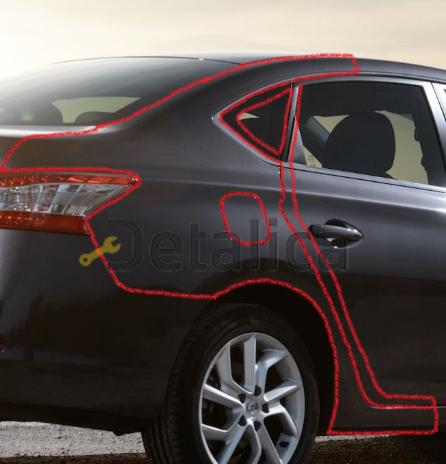 Крыло заднее правое для Ниссан Сентра B17