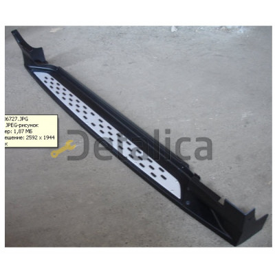 Порог-подножка левая+правая комплект для Хендай Санта Фе 2 от 2010 до 2012 (Тайвань)