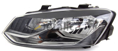 Фара левая для Фольксваген Polo 5 с регулятором мотора (седан) (DEPO)