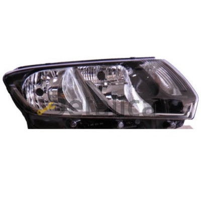 Фара правая под корректор внутри черная для Рено Логан , Рено Сандеро от 2014