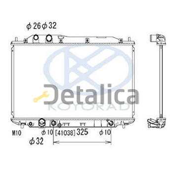 Радиатор охлаждения для Хонда Цивик Седан 8 от 2006 АТ Koyo Япония