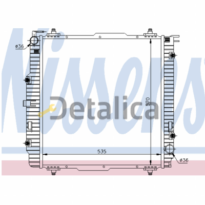 Радиатор охлаждения для Мерседес W463 Gelandewagen Nissens Дания