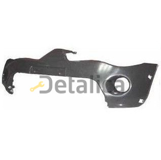 Бампер передний без отверстия под расширитель черный для митсубиси L200 2005-2009