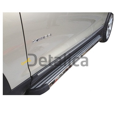 Порог-подножка левая+правая комплект алюминий для BMW F25 X3 Series от 2011