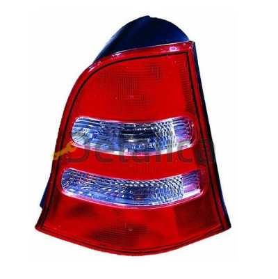 Фонарь задний внешний левый красн-хром для Мерседес W168 A-Class от 2002-2003