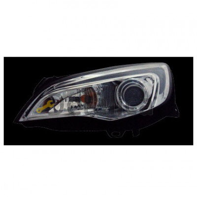 Фары тюнинг комплект светящиеся секции внутри хром для Опель Астра J Junyan