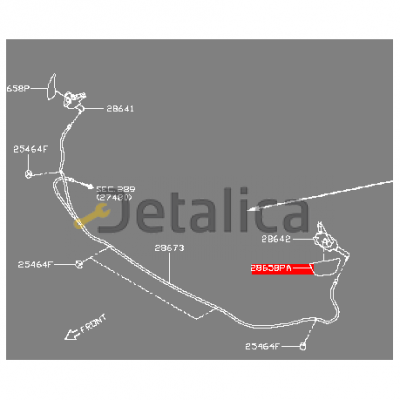 Крышка форсунки омывателя фары левой для Ниссан Х-Трейл Т32