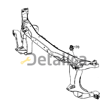 Панель передняя(суппорт радиатора) Мерседес W447 V250 V-Class оригинал