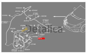 Горловина бачка омывателя для Ниссан Теана L33 оригинал