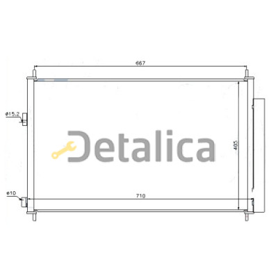 Радиатор кондиционера для Тойота Раф 4 3 поколение Китай