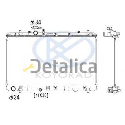 Радиатор охлаждения для Сузуки СХ4 МТ Koyo Япония