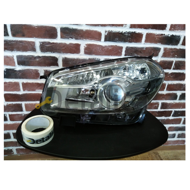 Фара левая линзованная для Ниссан Кашкай J10 рестайлинг