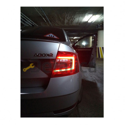 Фонарь задний правый для Шкода Октавия А7 от 2017 Led диодный рестайлинг оригинал