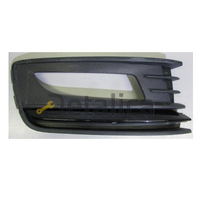 Решетка бампера переднего правая с отв под противотуманку с черным молдингом седан для Фольксваген Поло 5 от 2015 (Китай)