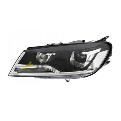 Фара левая с регулятором мотора ксенон для Фольксваген Туарег от 2014 (Depo)