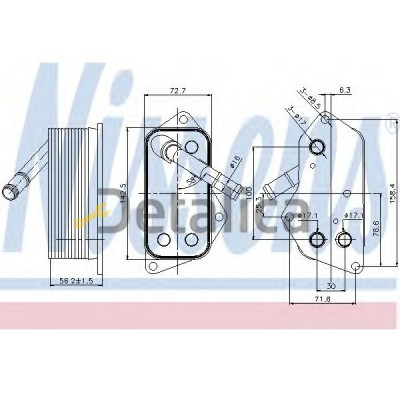 Масляный радиатор BMW X5 E70 Nissens Denmark