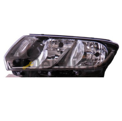 Фара левая под корректор оригинал внутри черная для Рено Логан , Рено Сандеро от 2014