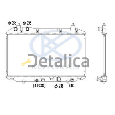 Радиатор охлаждения для Honda Civic 8 4d от 2006 1.4 МТ Koyo Япония