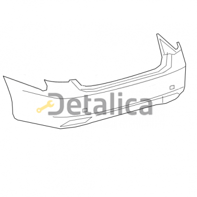 Бампер задний оригинал для лексус LS460/600hL от 2007